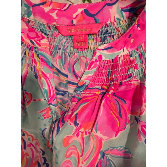 Lily Pulitzer Elsa Silk Top Size XS - Picture 3 of 6